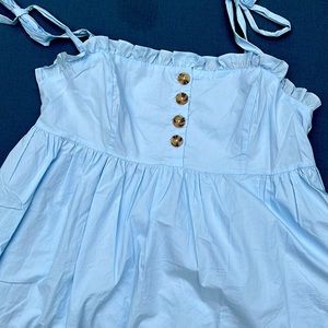 Urban Outfitters light blue babydoll dress size large